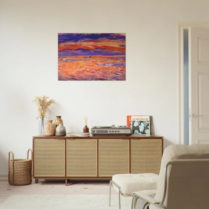 Sunset at sea - Pierre-Auguste Renoir Brushed Aluminum Print - 70x100 cm / 28x40 inches | Pierre-Auguste Renoir Aluminum Print | Pierre-Auguste Renoir Prints