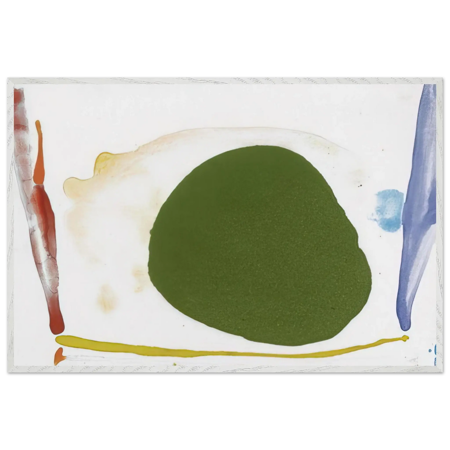 Helen Frankenthaler - Thanksgiving Day - 1973 Wall art - 30x45 cm / 12x18 Inches - Premium Wooden Framed Poster With Fine Art Paper - Black frame