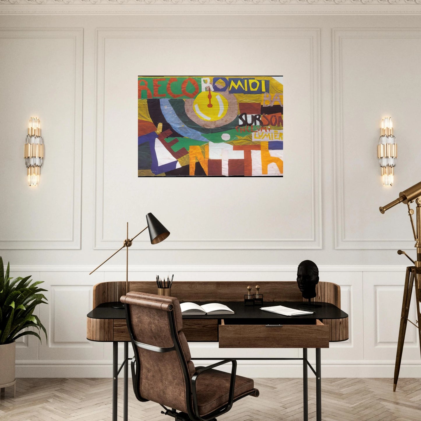 ZENITH - Sonia Delaunay Brushed Aluminum Print - 70x100 cm / 28x40 inches | Sonia Delaunay Aluminum Print | Sonia Delaunay Prints
