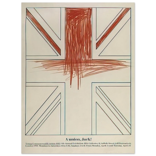 Billy Apple - A union, Jack! Young Commonwealth Artists - 1962  75x100 cm / 30x40inches Fine Art Poster