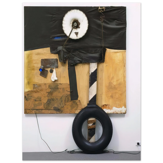 Robert Rauschenberg - FIRST LANDING JUMP 1961  75x100 cm / 30x40inches Fine Art Poster
