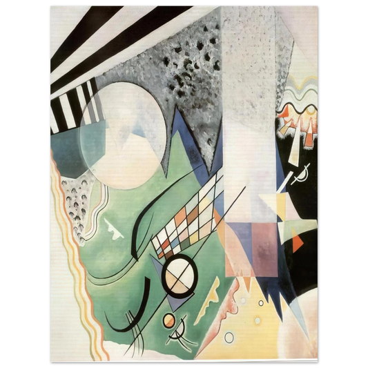 Wassily Kandinsky - GREEN COMPOSITION 1923  75x100 cm / 30x40inches Fine Art Poster