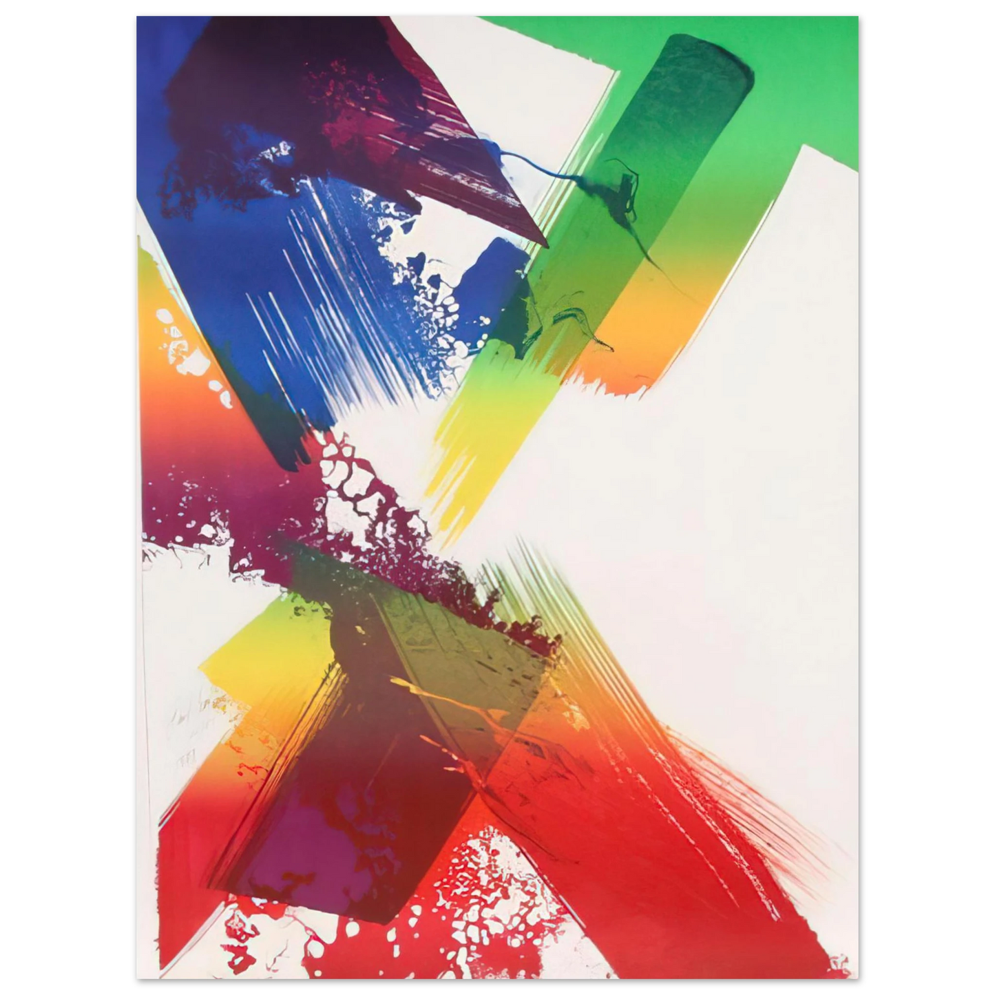 Paul Jenkins - Untitled - 1983  75x100 cm / 30x40inches Fine Art Poster