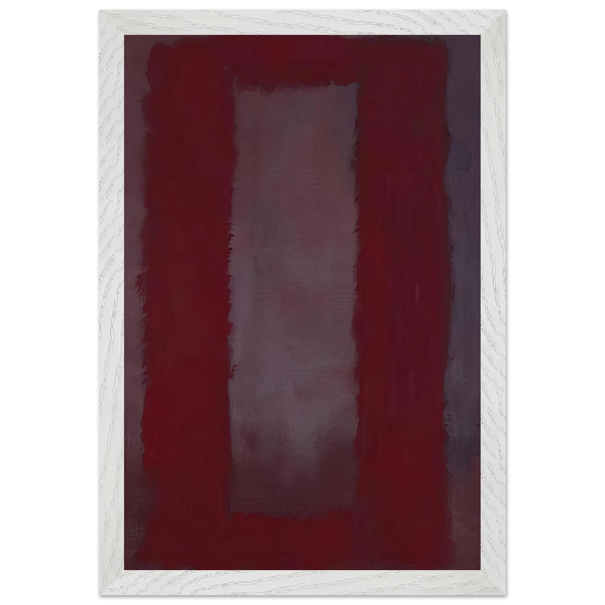 Mark Rothko - Red on Maroon - 1959 Wall Art - 60x80 cm / 24x32 inches - Premium Wooden Framed Poster With Fine Art Paper - Wood frame