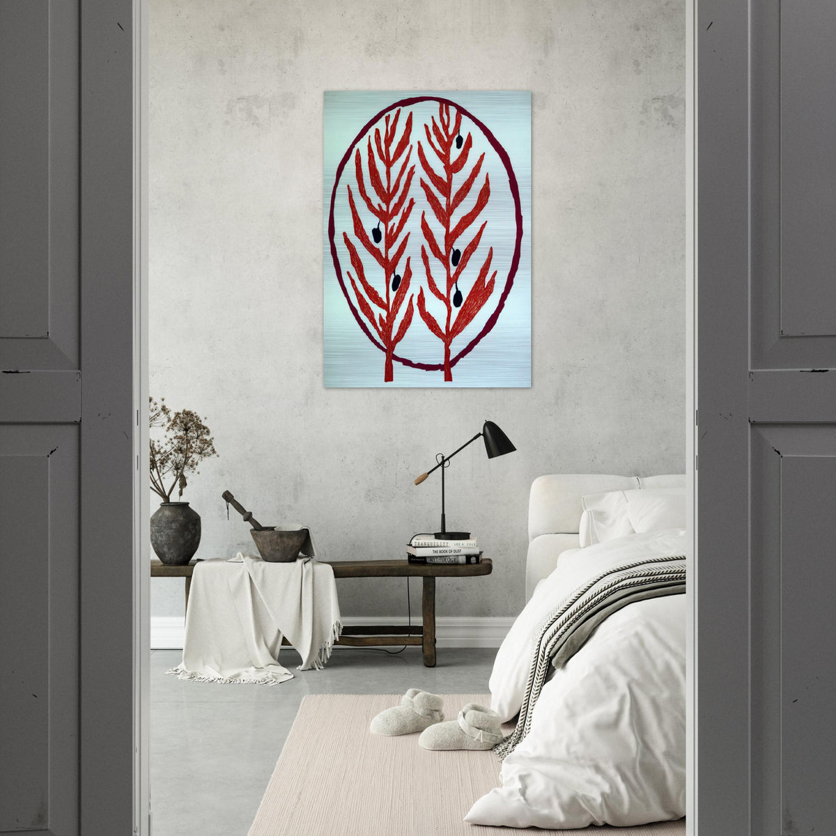THE OLIVE BRANCH 2004 - Louise Bourgeois Brushed Aluminum Print - 70x100 cm / 28x40 inches | Louise Bourgeois Aluminum Print | Louise Bourgeois Prints