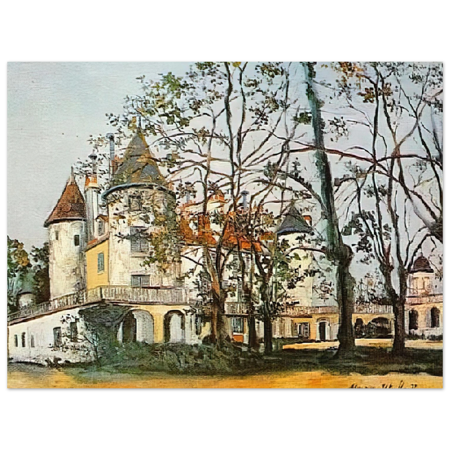Maurice Utrillo - THE CASTLE  75x100 cm / 30x40inches Fine Art Poster