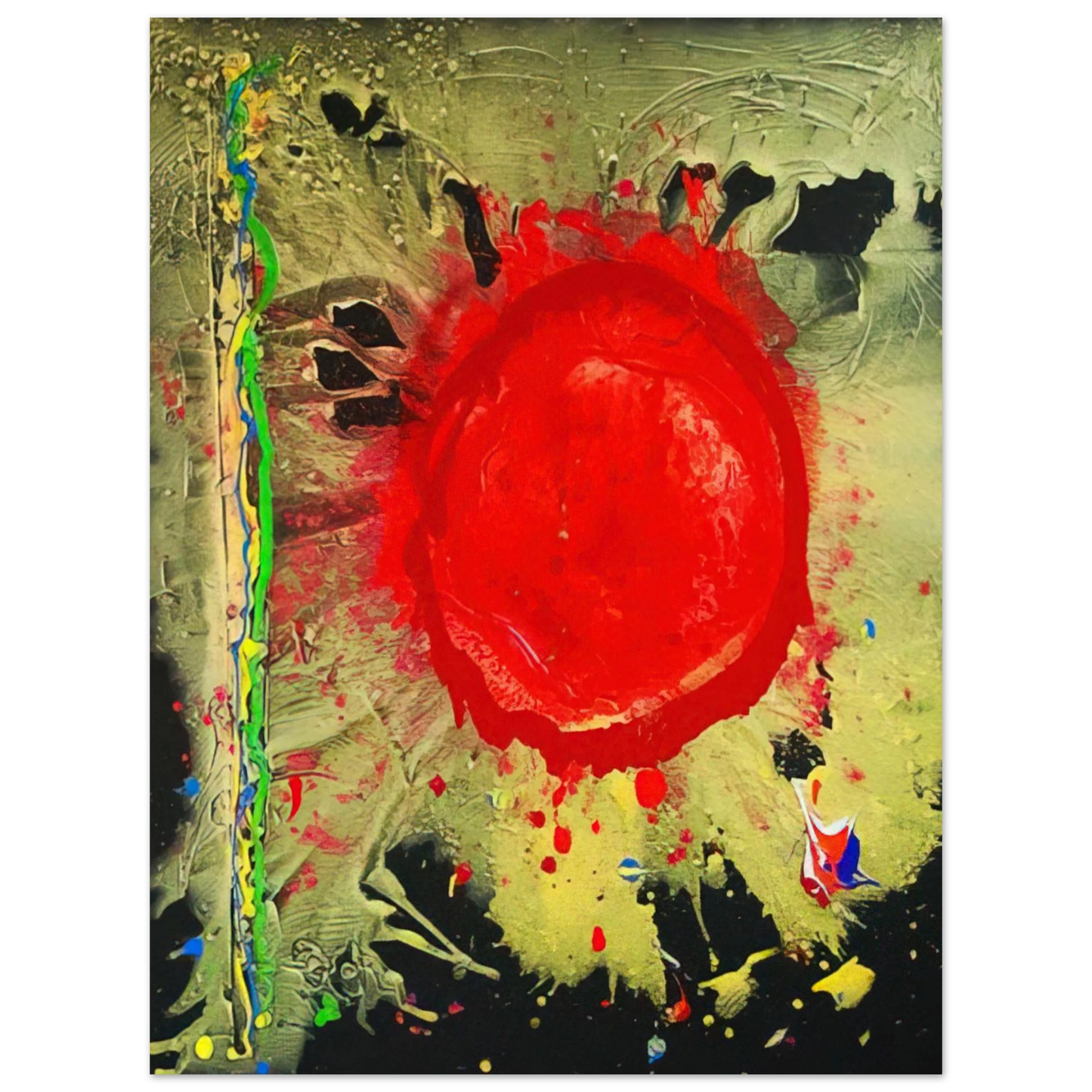 John Hoyland - Warrior Universe - 2010  75x100 cm / 30x40inches Fine Art Poster