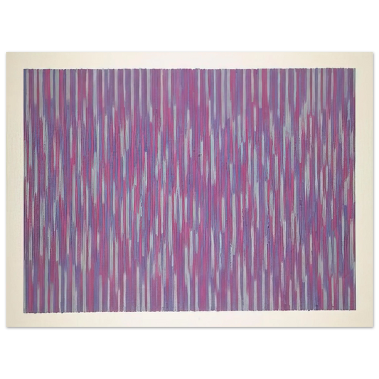 Gene Davis - Red Picnic - 1984  75x100 cm / 30x40inches Fine Art Poster