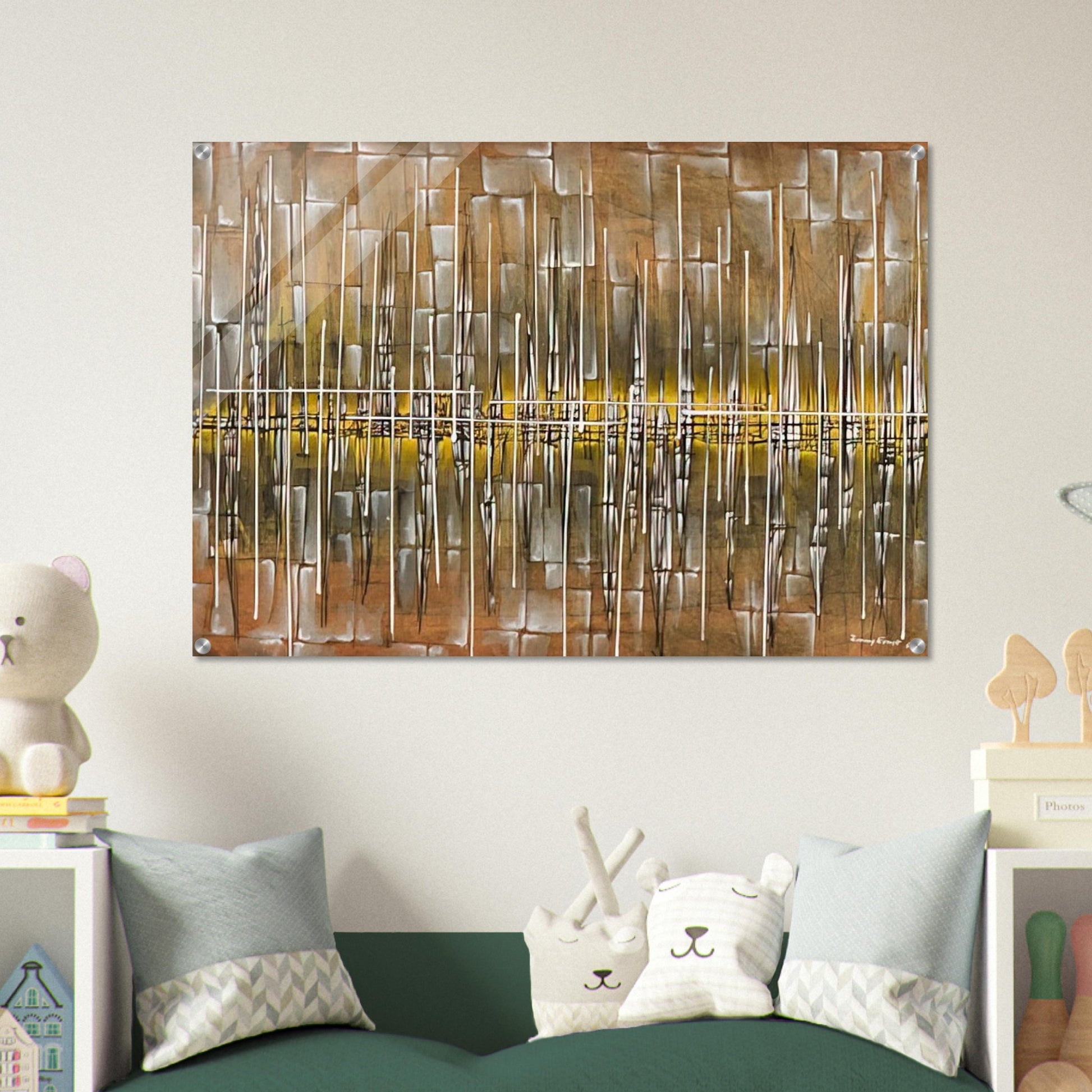 Dialogue II - 1954 - Jimmy Ernst Acrylic Print - 70x100 cm / 28x40″ inches