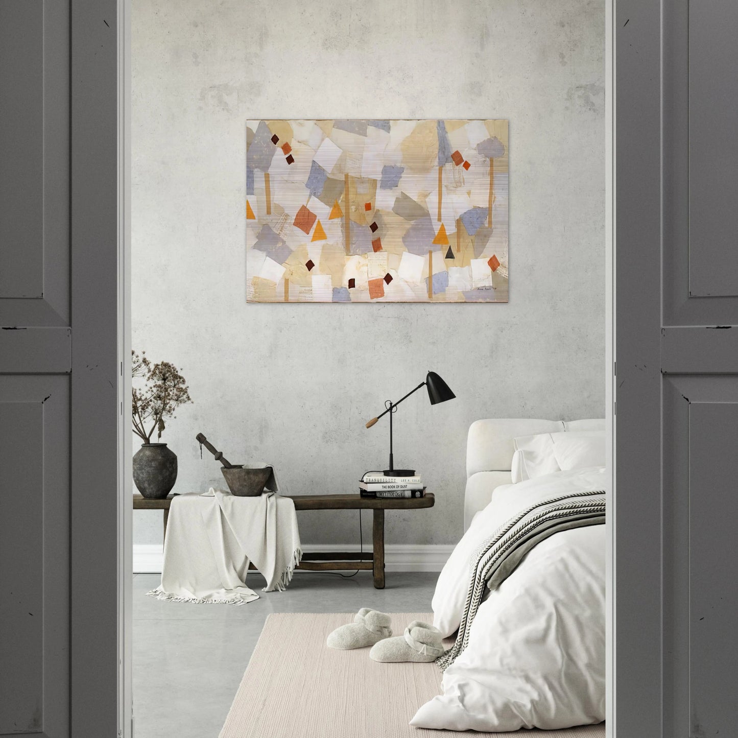 Number 547 - 1954 - Anne Ryan Brushed Aluminum Print - 70x100 cm / 28x40 inches | Anne Ryan Aluminum Print | Anne Ryan Prints