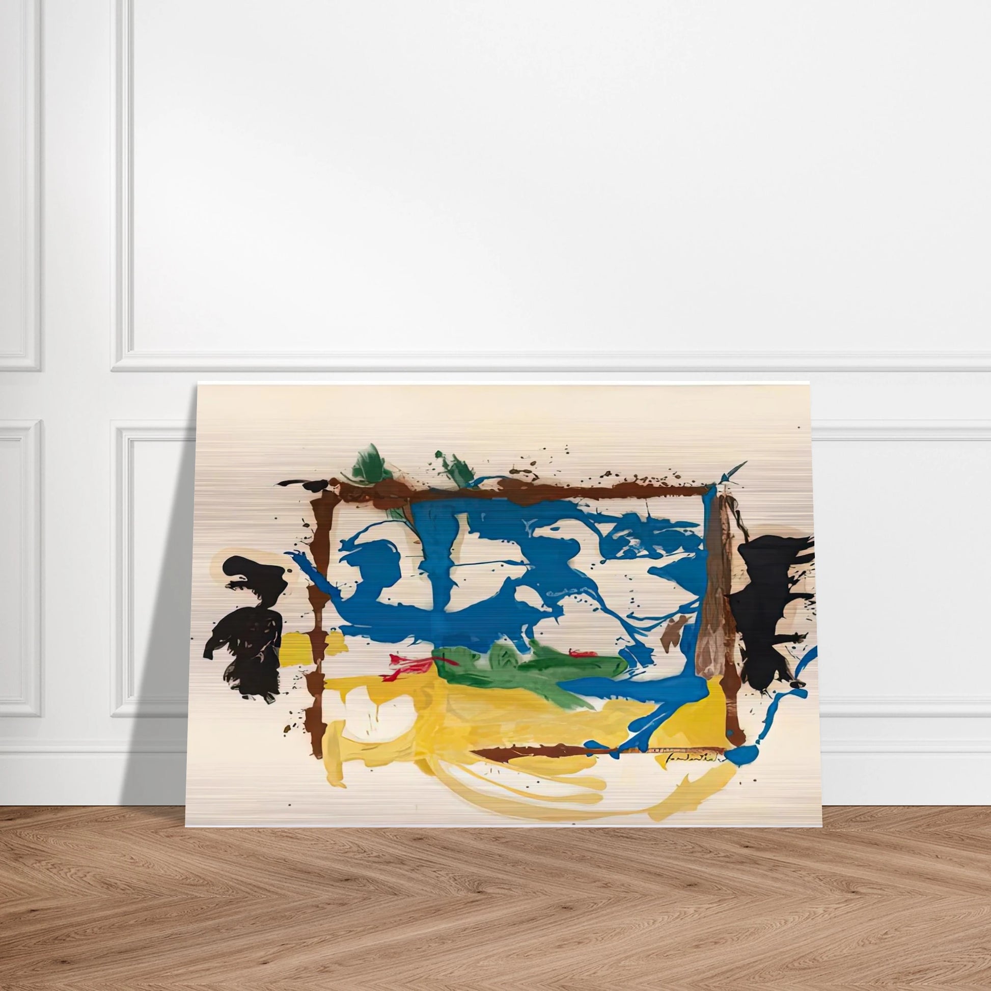 Swan Lake I, 1961- - Helen Frankenthaler Brushed Aluminum Print - 70x100 cm / 28x40 inches | Helen Frankenthaler Aluminum Print | Helen Frankenthaler Prints