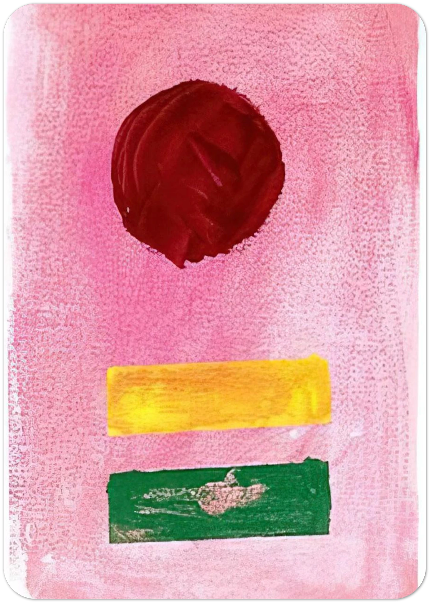 Pink Ground - 1972 By Adolph Gottlieb Pack of 10 Post Cards | Adolph Gottlieb Post Cards | A6 (10.5 x 14.8 cm) - 4.1 x 5.8 inches