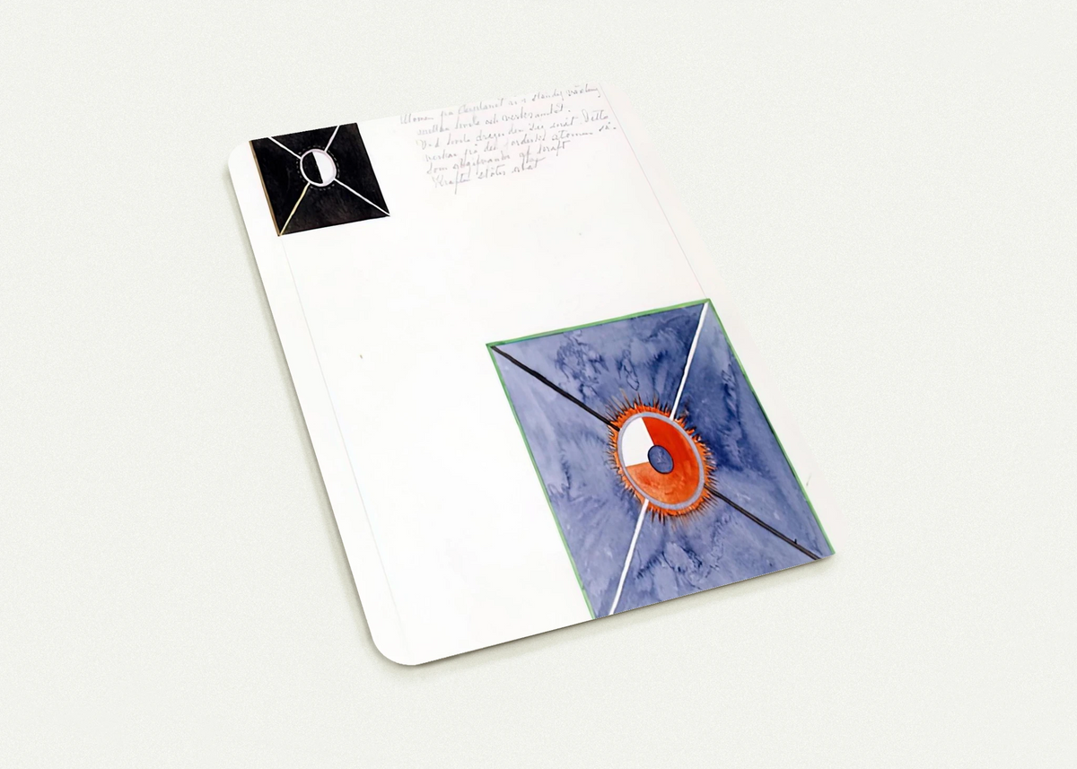 ATOM SERIES NO 8 ATOM ON THE ETHER PLANE IS IN CONSTANT CHANGE BETWEEN REST AND ACTIVITY AT THE 1917 By Hilma af Klint Pack of 10 Post Cards | Hilma af Klint Post Cards | A6 (10.5 x 14.8 cm) - 4.1 x 5.8 inches