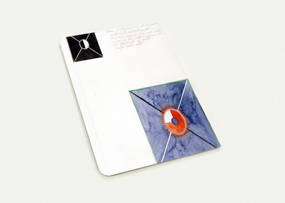 ATOM SERIES NO 8 ATOM ON THE ETHER PLANE IS IN CONSTANT CHANGE BETWEEN REST AND ACTIVITY AT THE 1917 By Hilma af Klint Pack of 10 Post Cards | Hilma af Klint Post Cards | A6 (10.5 x 14.8 cm) - 4.1 x 5.8 inches