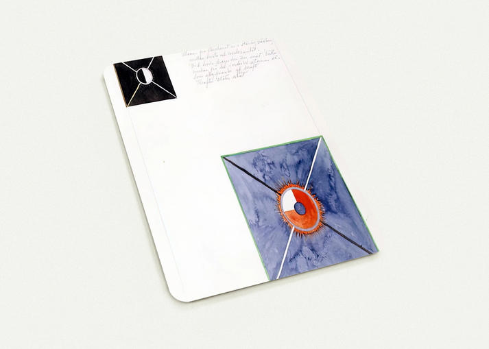 ATOM SERIES NO 8 ATOM ON THE ETHER PLANE IS IN CONSTANT CHANGE BETWEEN REST AND ACTIVITY AT THE 1917 By Hilma af Klint Pack of 10 Post Cards | Hilma af Klint Post Cards | A6 (10.5 x 14.8 cm) - 4.1 x 5.8 inches