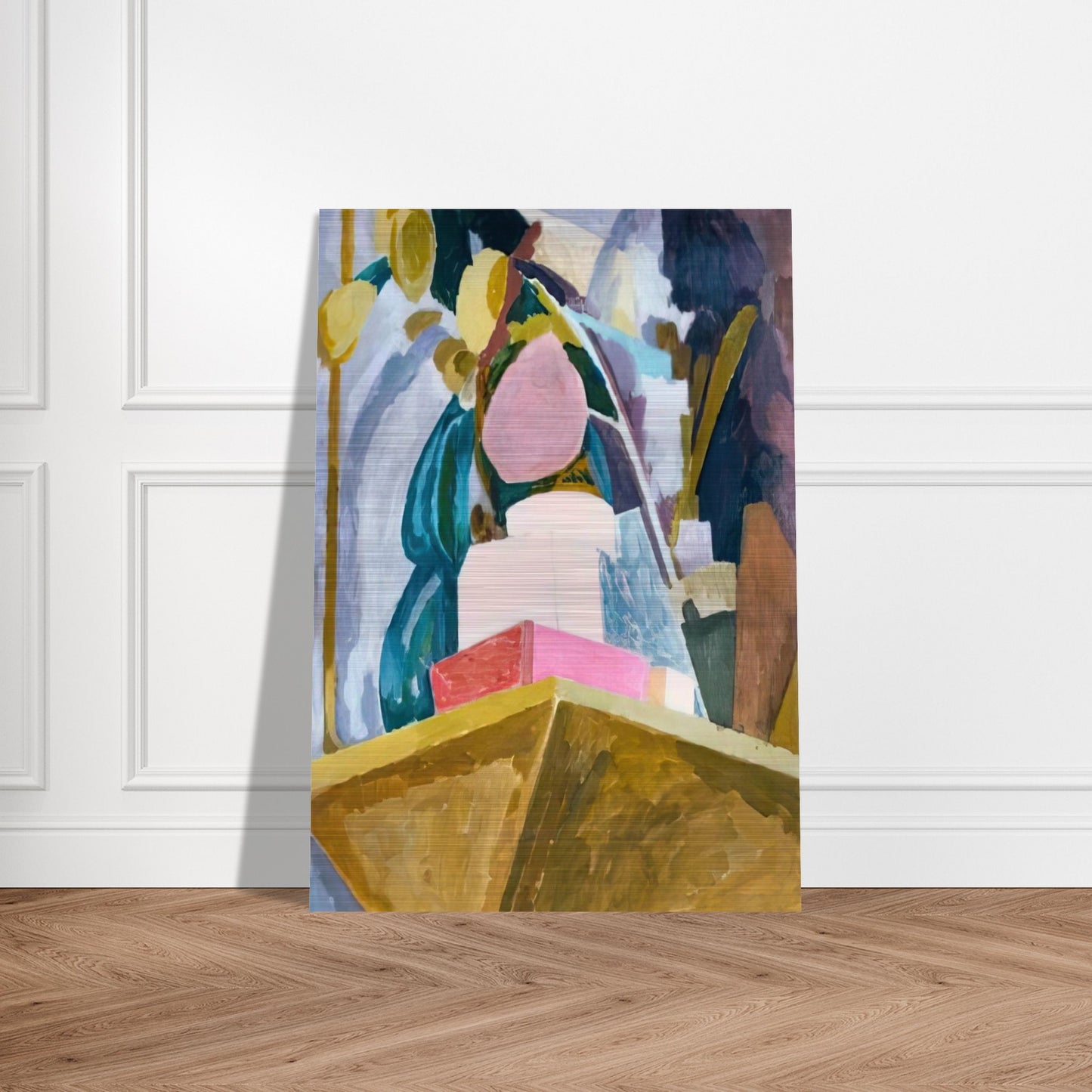 STILL LIFE ON CORNER OF A MANTELPIECE 1914 - Vanessa Bell Brushed Aluminum Print - 70x100 cm / 28x40 inches | Vanessa Bell Aluminum Print | Vanessa Bell Prints