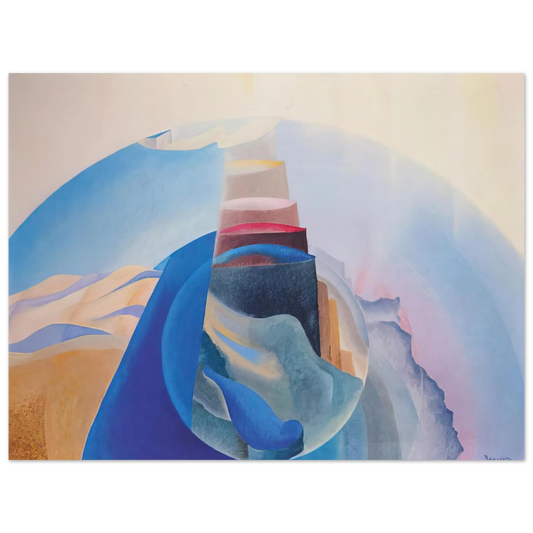 Benedetta Cappa - Mount Tabor - 1936  75x100 cm / 30x40inches Fine Art Poster