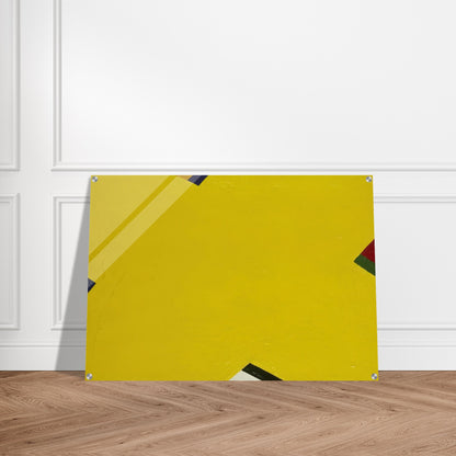 Yellow - Al Held Acrylic Print - 70x100 cm / 28x40″ inches | Al Held Wall Art | Al Held Prints