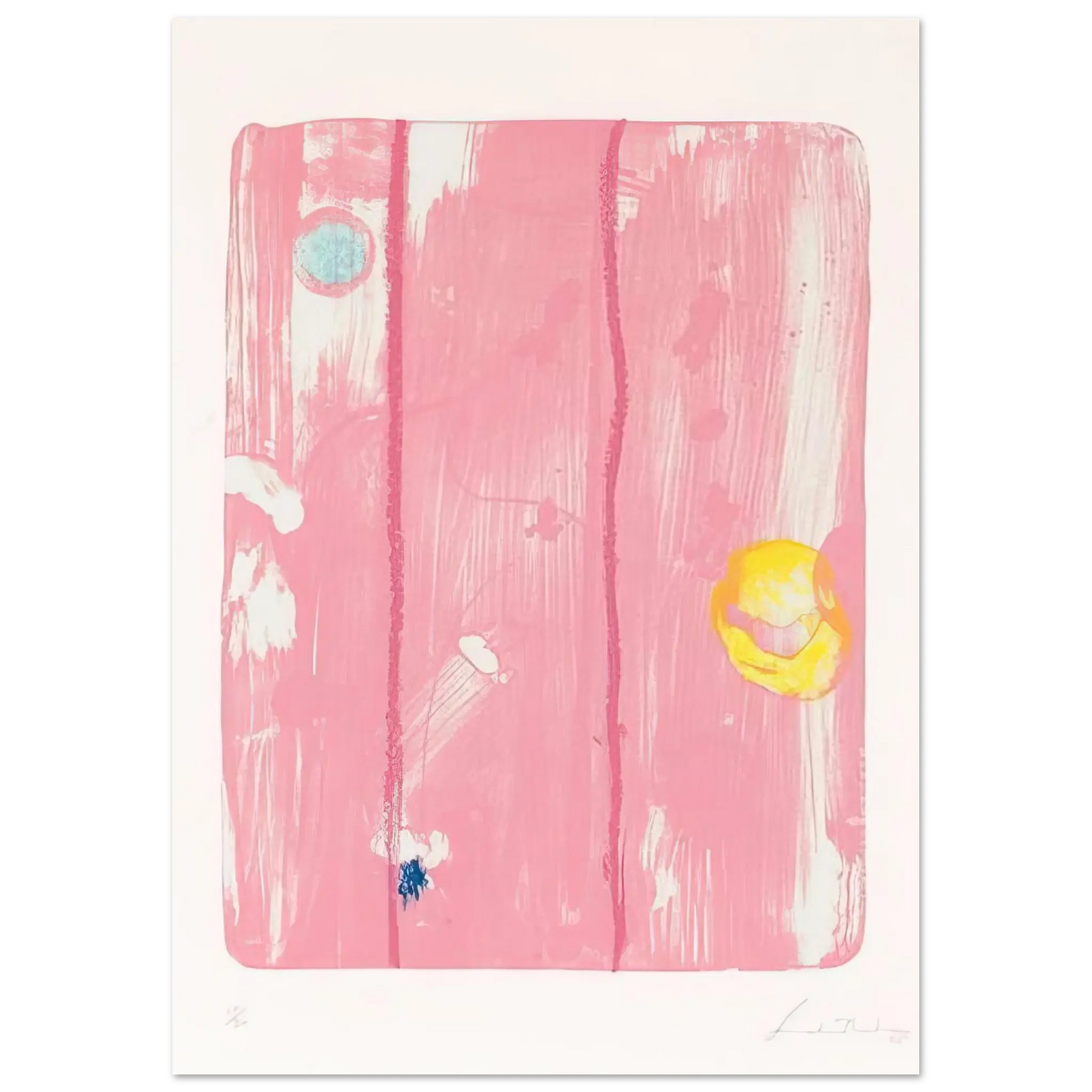 Helen Frankenthaler - Reflections VIII - 1995 Wall art - 15x20 cm / 6x8 Inches - Fine Art Poster - -