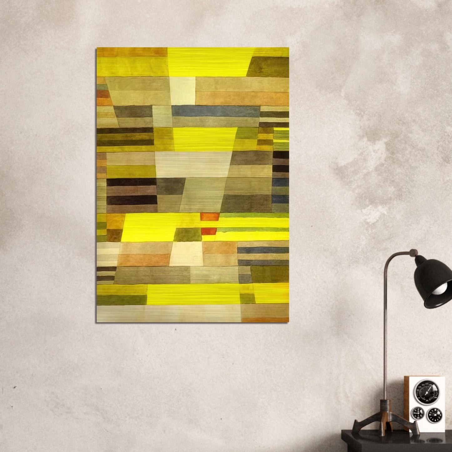 MONUMENT 1929 - Paul Klee Brushed Aluminum Print - 70x100 cm / 28x40 inches | Paul Klee Aluminum Print | Paul Klee Prints