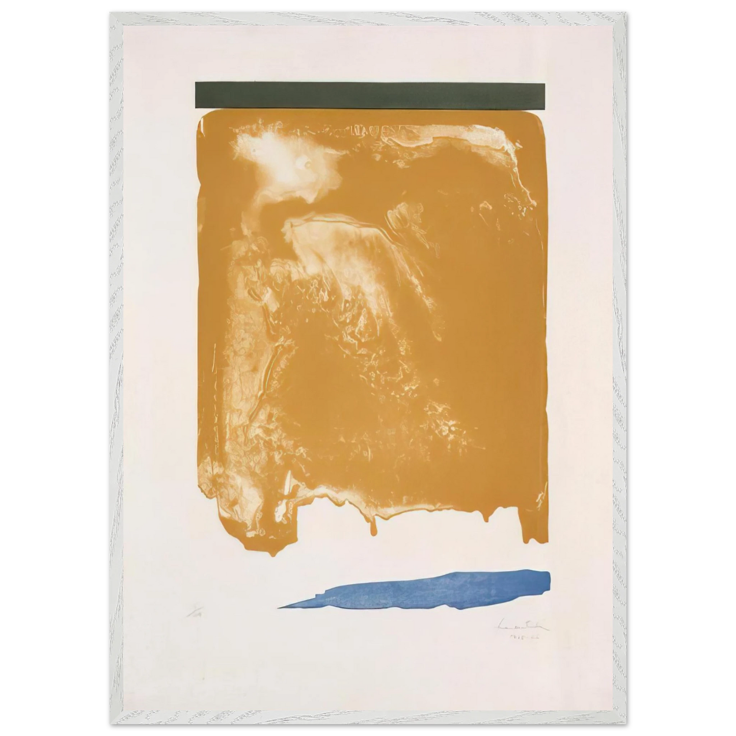 Helen Frankenthaler - Persian Garden - 1966 Wall art - A1 (59.4 x 84.1  cm) - Premium Wooden Framed Poster With Fine Art Paper-canvas - White frame