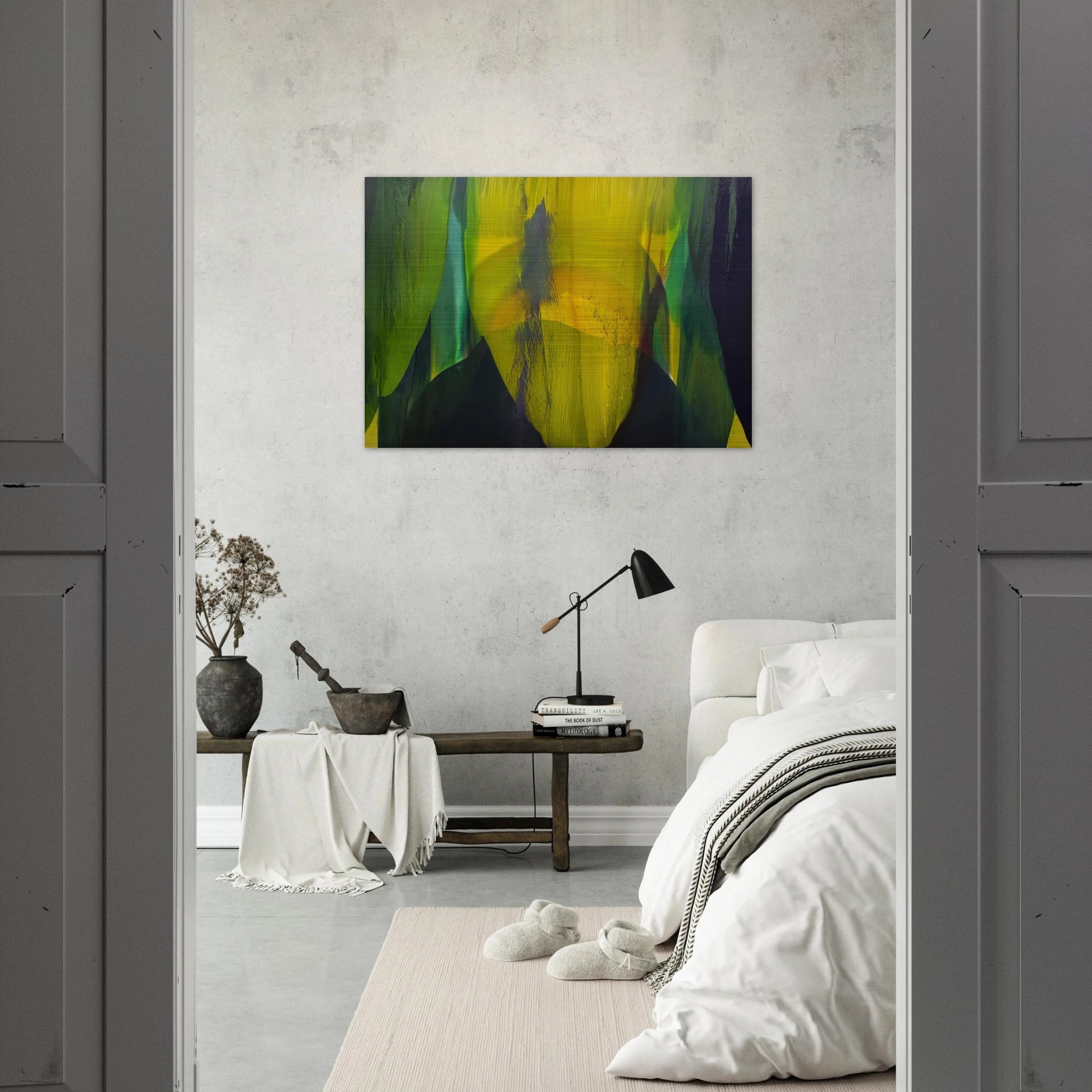 Phenomena Lasting Dawn - 1977 - Paul Jenkins Brushed Aluminum Print - 70x100 cm / 28x40 inches | Paul Jenkins Aluminum Print | Paul Jenkins Prints