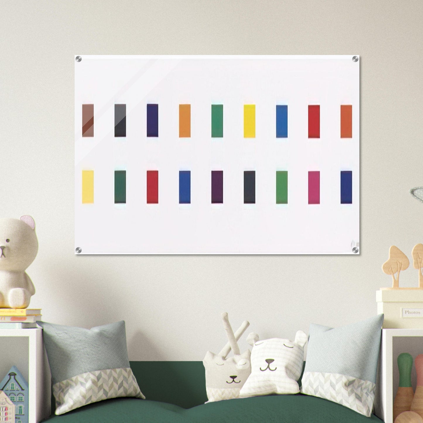 18 Colors  Cincinnati  - Ellsworth Kelly Acrylic Print - 70x100 cm / 28x40″ inches