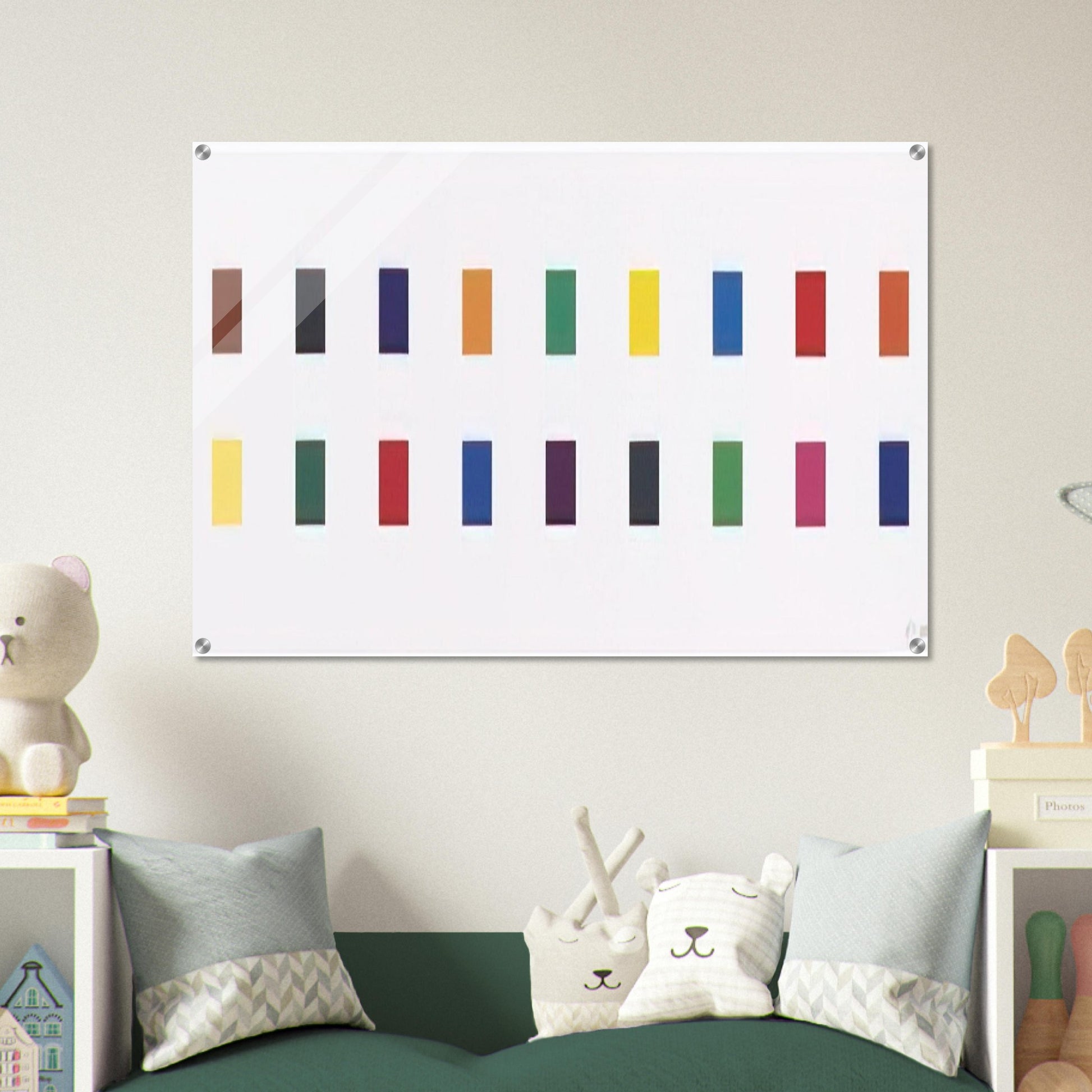 18 Colors  Cincinnati  - Ellsworth Kelly Acrylic Print - 70x100 cm / 28x40″ inches
