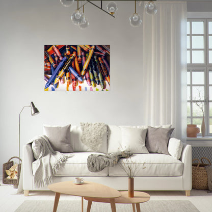CRAYOLA 1973 - Audrey Flack Brushed Aluminum Print - 70x100 cm / 28x40 inches | Audrey Flack Aluminum Print | Audrey Flack Prints