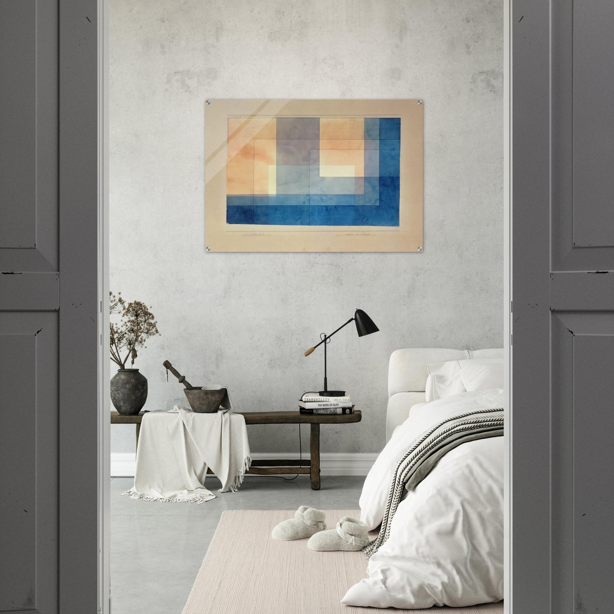 HOUSE ON THE WATER 1930 - Paul Klee Acrylic Print - 70x100 cm / 28x40″ inches | Paul Klee Wall Art | Paul Klee Prints