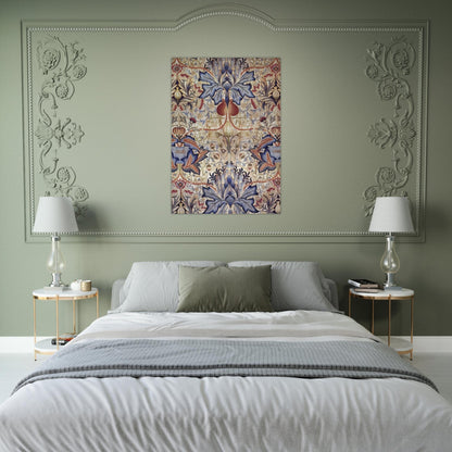 ACANTHUS EMBROIDERED PANEL 1890 - William Morris Brushed Aluminum Print - 70x100 cm / 28x40 inches | William Morris Aluminum Print | William Morris Prints