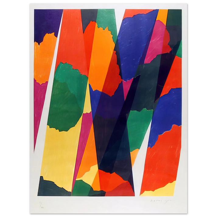 Piero Dorazio - Wait - Untitled XIX - 1968  75x100 cm / 30x40inches Fine Art Poster