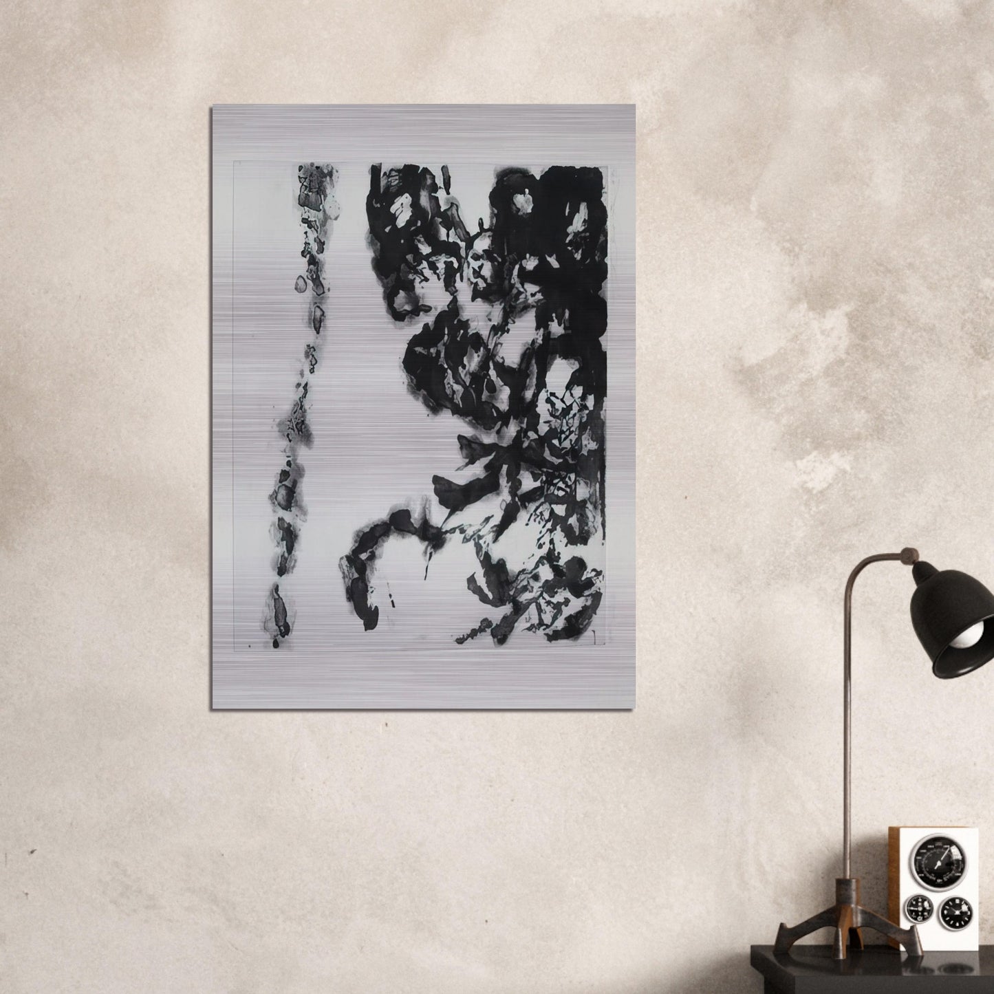 EULOGY ON THE EXTREMELY DELICATE THINGS 1993 - Zao Wou-Ki Brushed Aluminum Print - 70x100 cm / 28x40 inches | Zao Wou-Ki Aluminum Print | Zao Wou-Ki Prints
