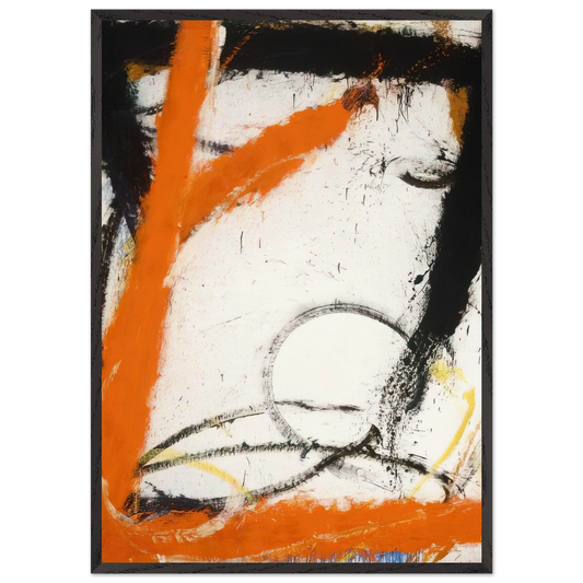 Waterloo - 1965 - Norman Bluhm 70x100 cm / 28x40 inches Framed Art Print – Black Wooden Frame