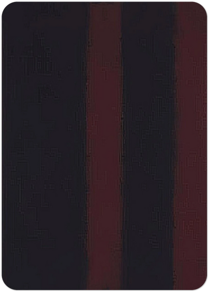 Black on Maroon - 1959 By Mark Rothko Pack of 10 Post Cards | Mark Rothko Post Cards | A6 (10.5 x 14.8 cm) - 4.1 x 5.8 inches