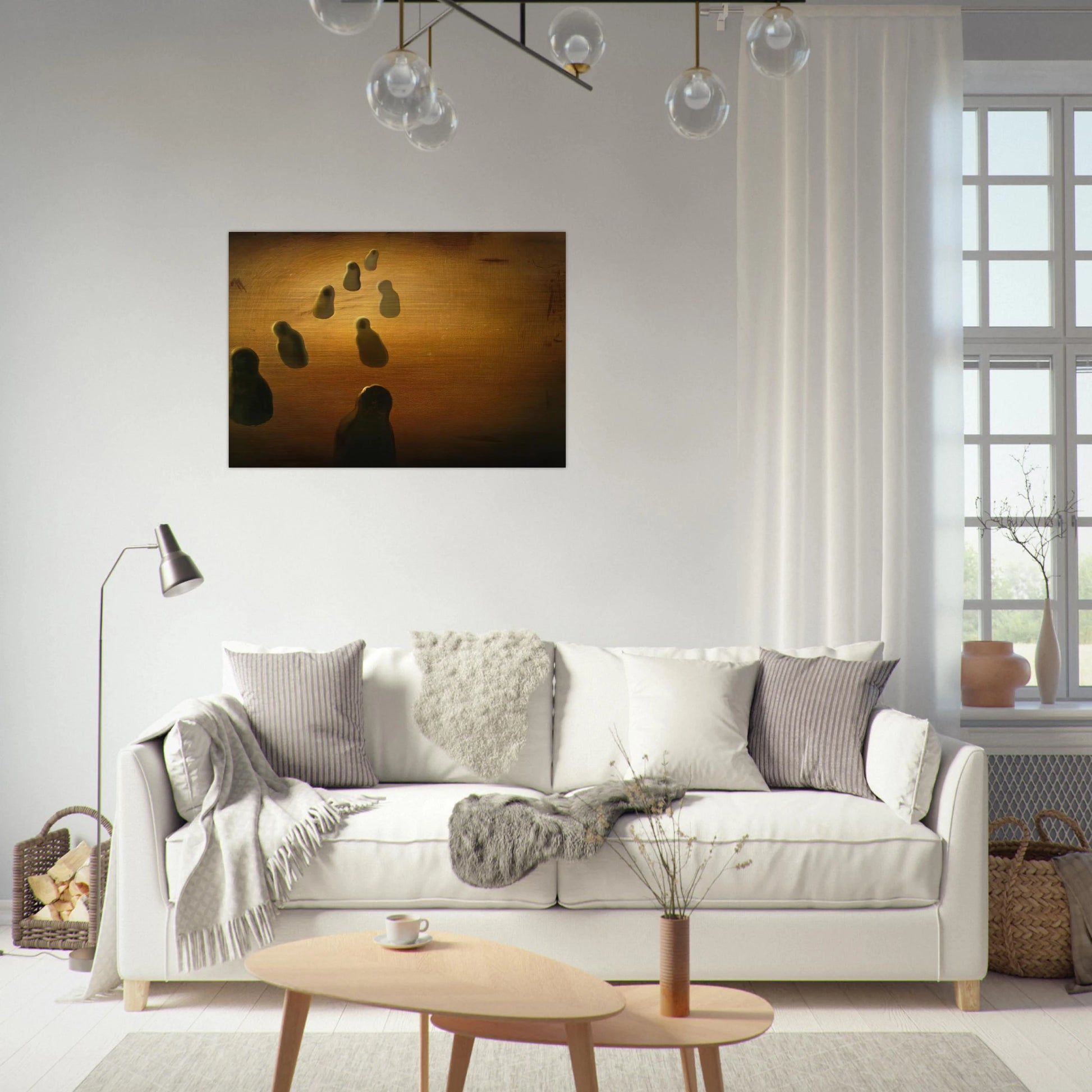 STUDY FOR DEOXYRIBONUCLEIC ACID ARABS - Salvador Dali Brushed Aluminum Print - 70x100 cm / 28x40 inches | Salvador Dali Aluminum Print | Salvador Dali Prints