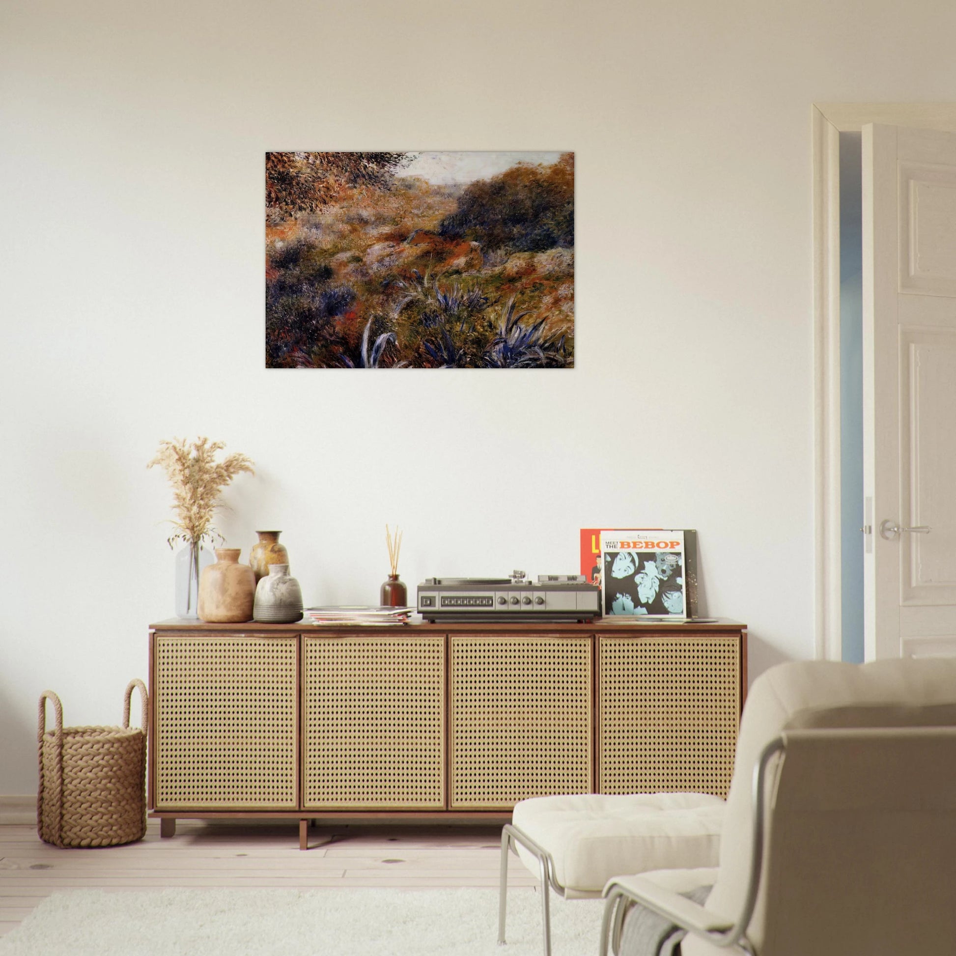Algerian Landscape The Ravine of the Wild Women - Pierre-Auguste Renoir Brushed Aluminum Print - 70x100 cm / 28x40 inches | Pierre-Auguste Renoir Aluminum Print | Pierre-Auguste Renoir Prints