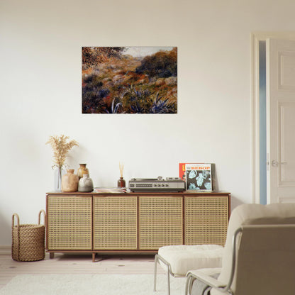 Algerian Landscape The Ravine of the Wild Women - Pierre-Auguste Renoir Brushed Aluminum Print - 70x100 cm / 28x40 inches | Pierre-Auguste Renoir Aluminum Print | Pierre-Auguste Renoir Prints
