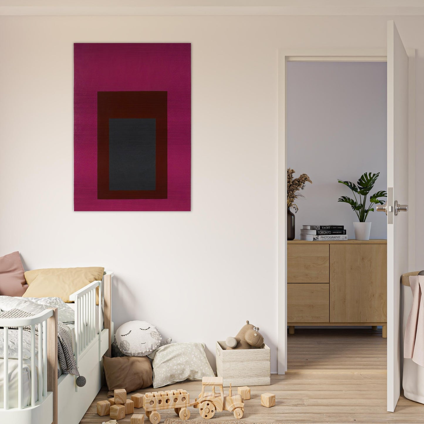 HOMAGE TO THE SQUARE GUARDED 1952 - Josef Albers Brushed Aluminum Print - 70x100 cm / 28x40 inches | Josef Albers Aluminum Print | Josef Albers Prints