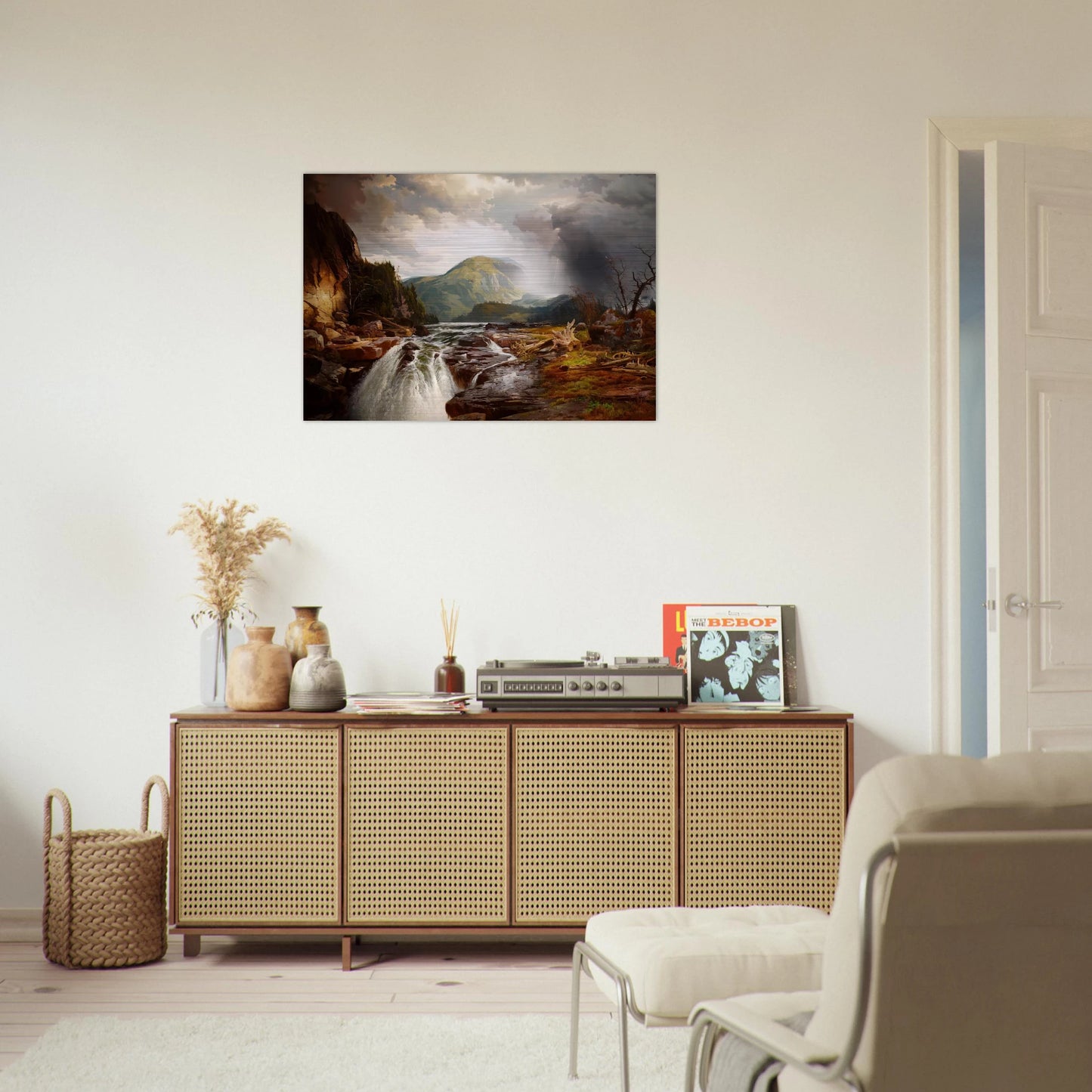 The Wilds of Lake Superior - Thomas Moran Brushed Aluminum Print - 70x100 cm / 28x40 inches | Thomas Moran Aluminum Print | Thomas Moran Prints