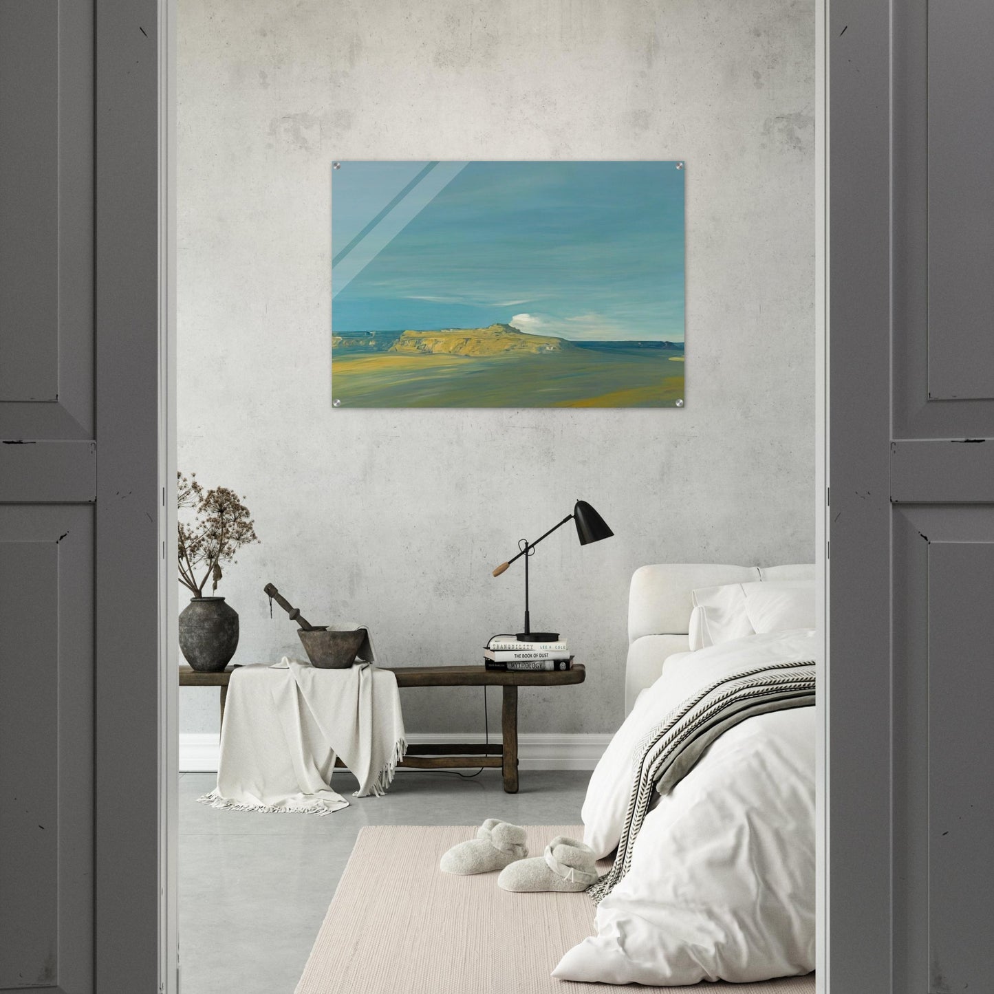 Oraibi, Hopi village, Arizona - Tonalism - Xavier Martinez Acrylic Print - 70x100 cm / 28x40″ inches