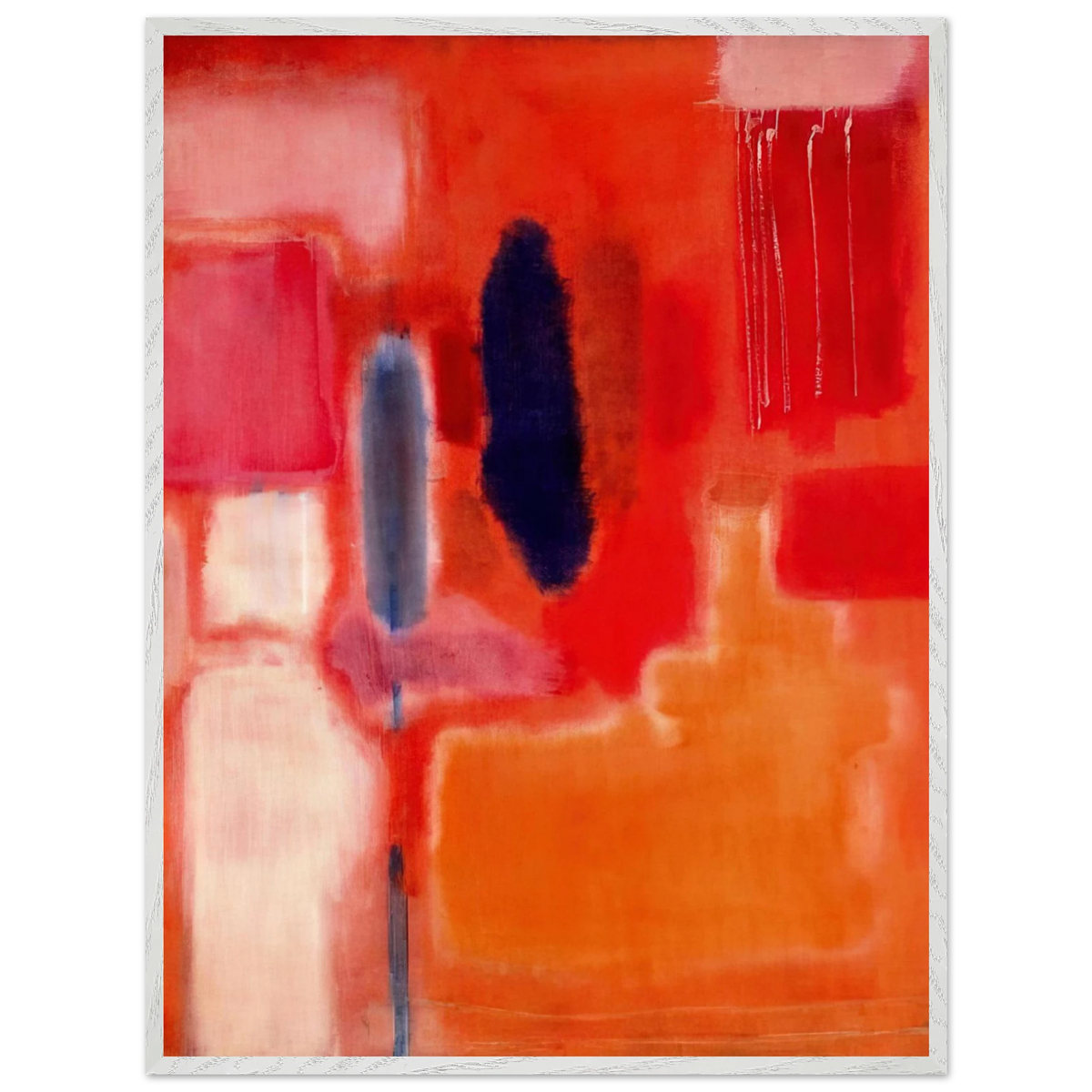 Mark Rothko - No. 9 - 1948 Wall Art - 60x80 cm / 24x32 inches - Premium Wooden Framed Poster With Fine Art Paper-canvas - White frame