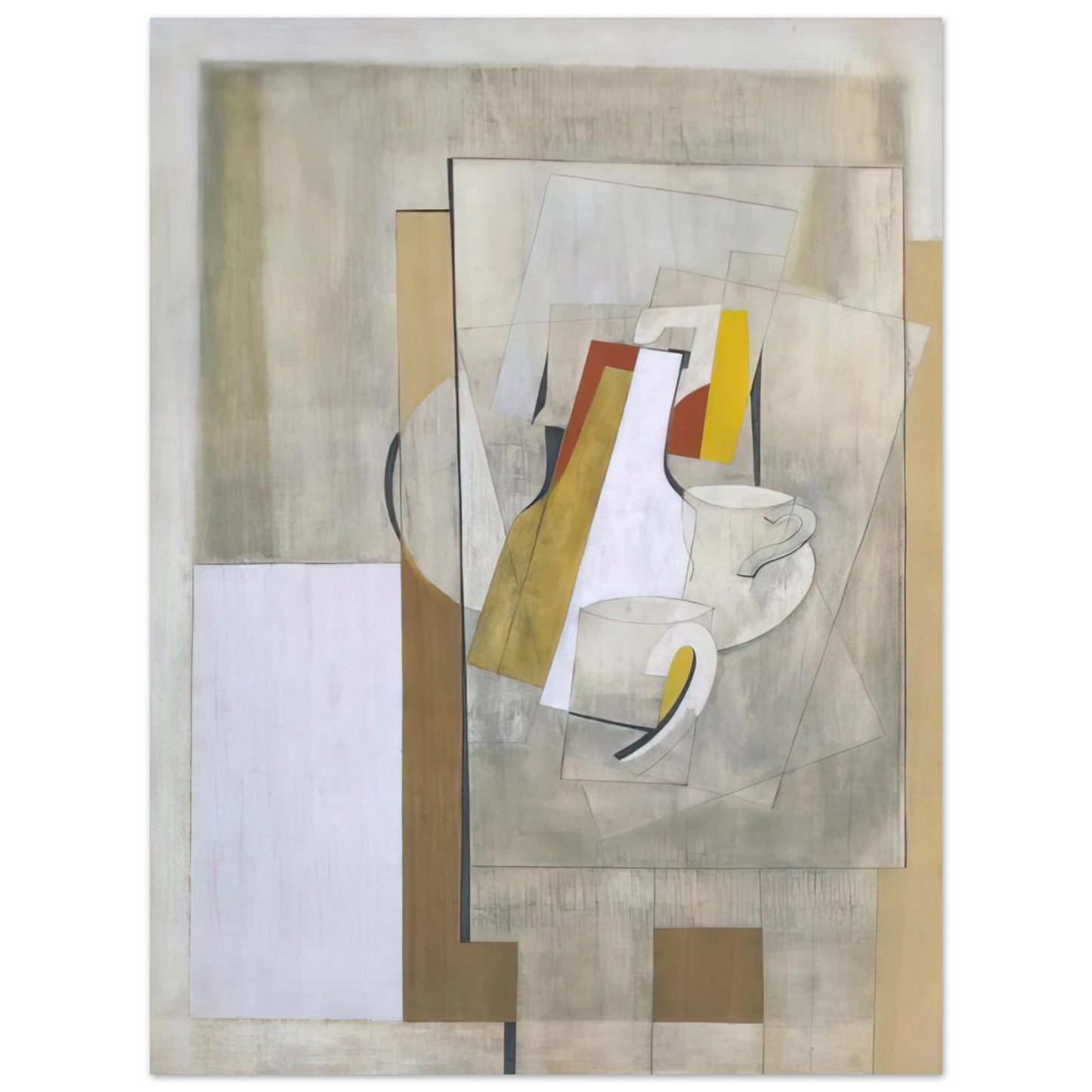 Ben Nicholson - 1945 still life - 1945  75x100 cm / 30x40inches Fine Art Poster