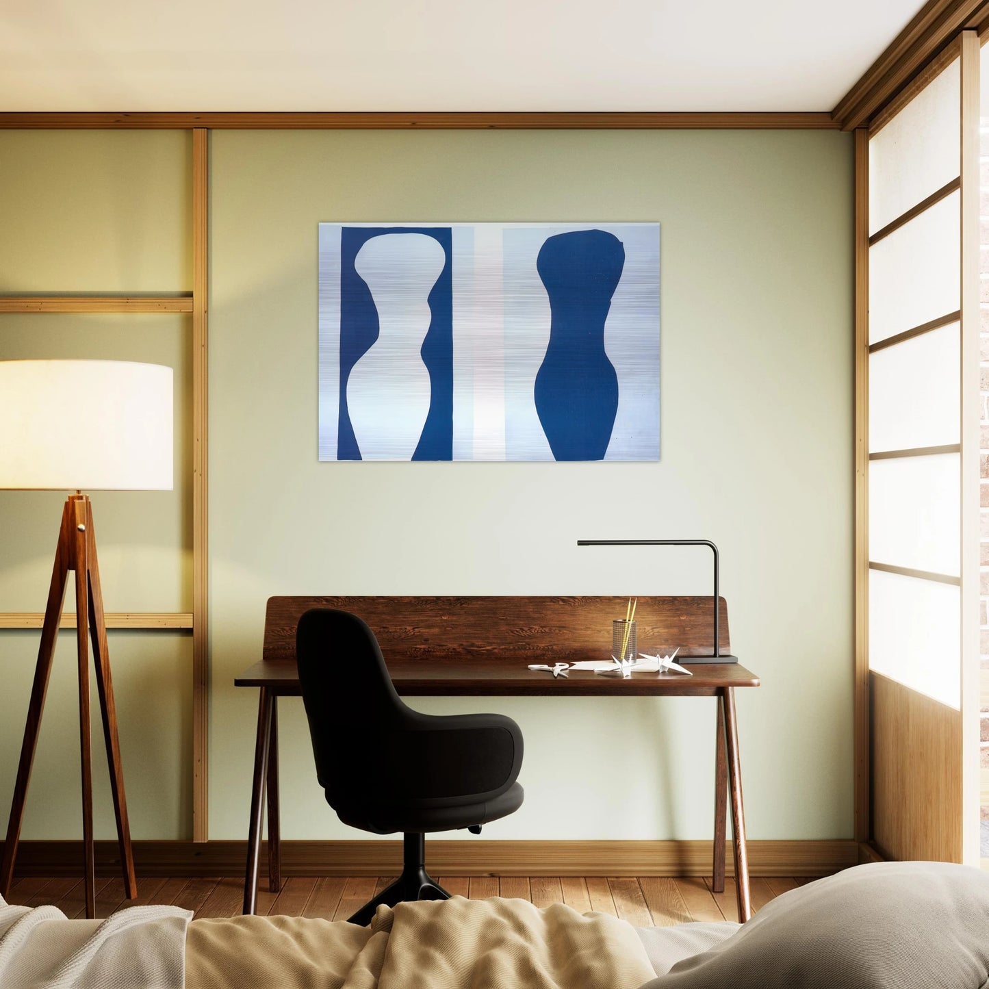 WHITE TORSO AND BLUE TORSO 1944 - Henri Matisse Brushed Aluminum Print - 70x100 cm / 28x40 inches | Henri Matisse Aluminum Print | Henri Matisse Prints