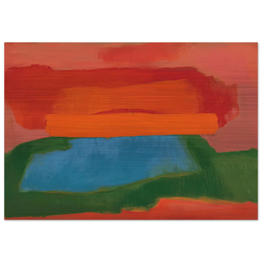 NUMBER 2 1967 - Esteban Vicente Brushed Aluminum Print - 70x100 cm / 28x40 inches | Esteban Vicente Aluminum Print | Esteban Vicente Prints