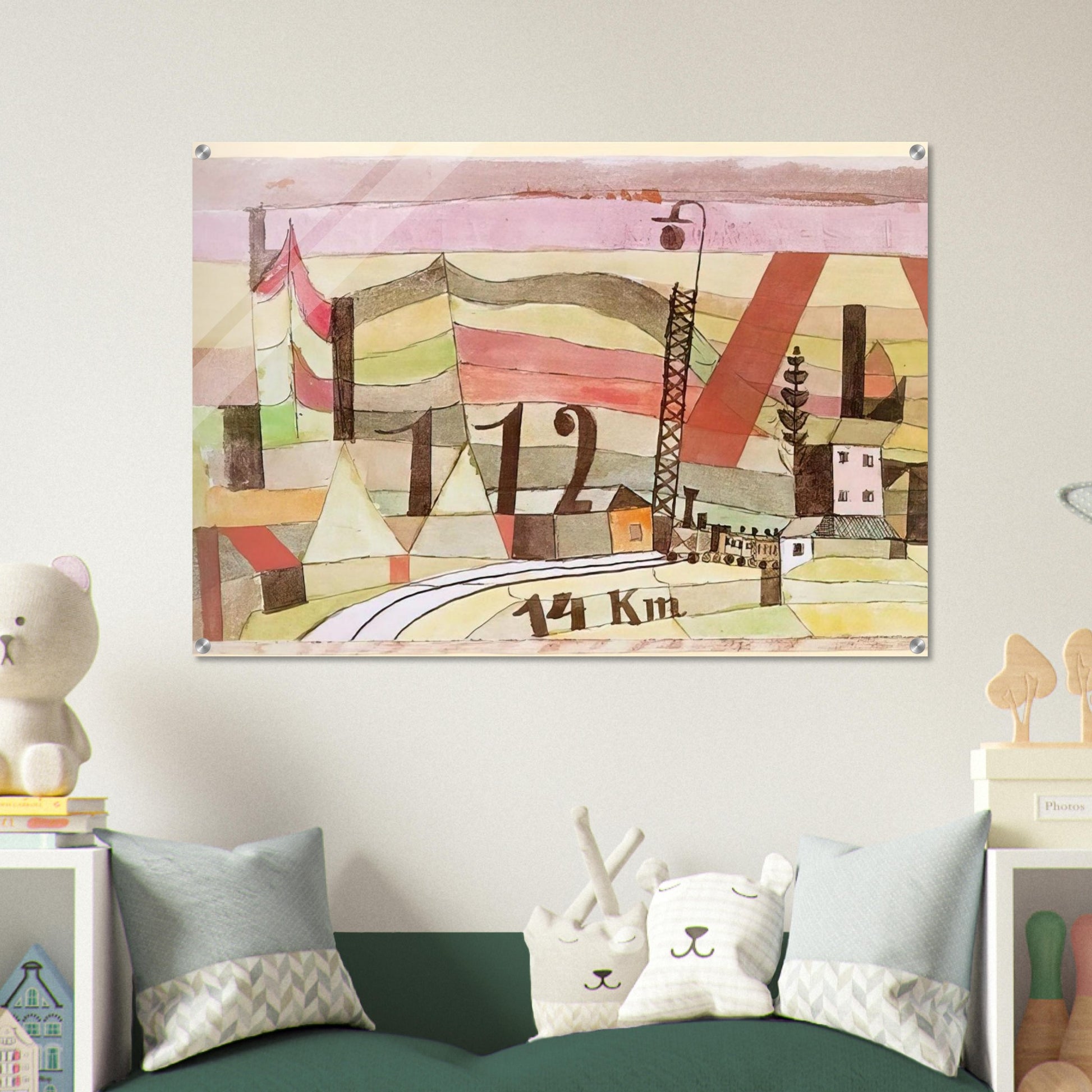 STATION L 112 1923 - Paul Klee Acrylic Print - 70x100 cm / 28x40″ inches