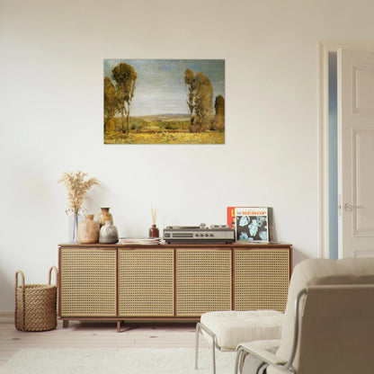 Golden Afternoon - Childe Hassam Brushed Aluminum Print - 70x100 cm / 28x40 inches | Childe Hassam Aluminum Print | Childe Hassam Prints