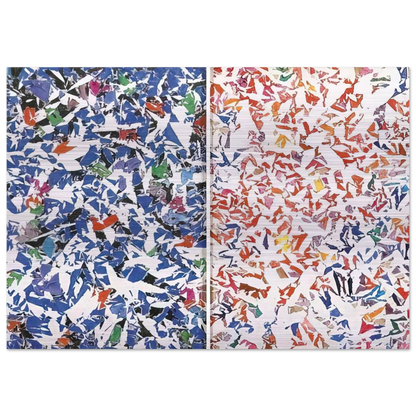 Blanc - Tachisme - Simon Hantai Brushed Aluminum Print - 70x100 cm / 28x40 inches | Simon Hantai Aluminum Print | Simon Hantai Prints