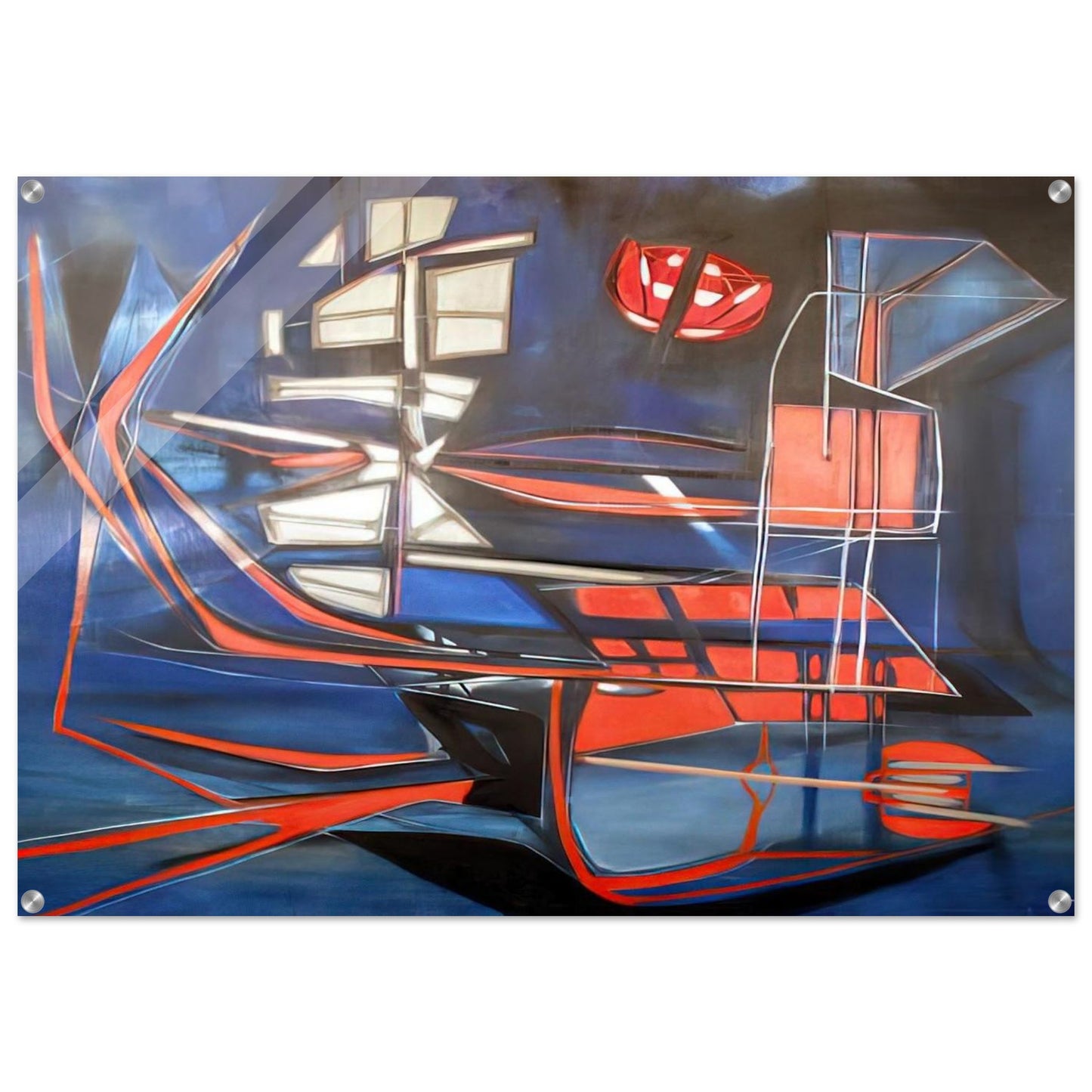 Science Fiction - 1948 - Jimmy Ernst Acrylic Print - 70x100 cm / 28x40″ inches