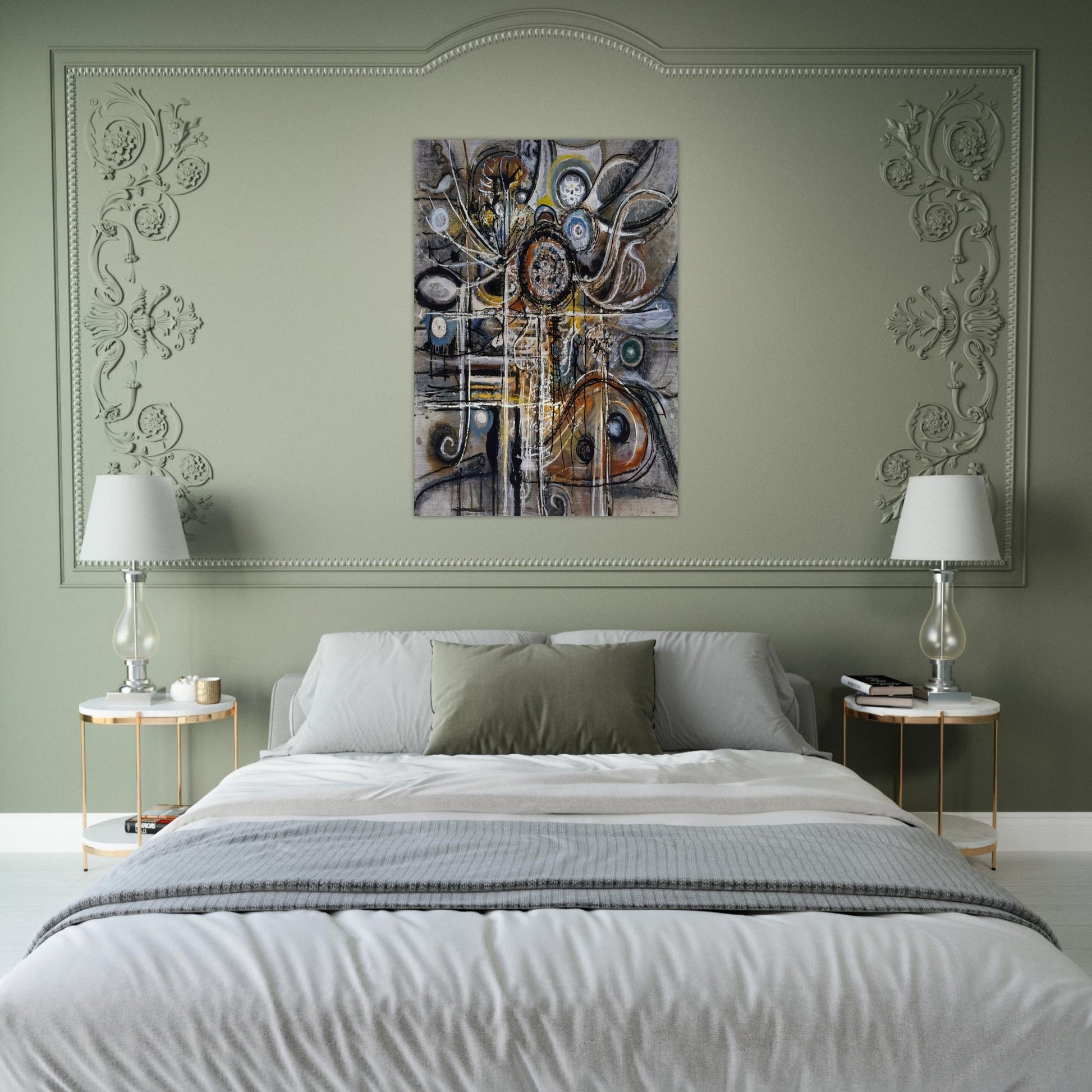 The Center - 1943 - Richard Pousette-Dart Brushed Aluminum Print - 70x100 cm / 28x40 inches | Richard Pousette-Dart Aluminum Print | Richard Pousette-Dart Prints